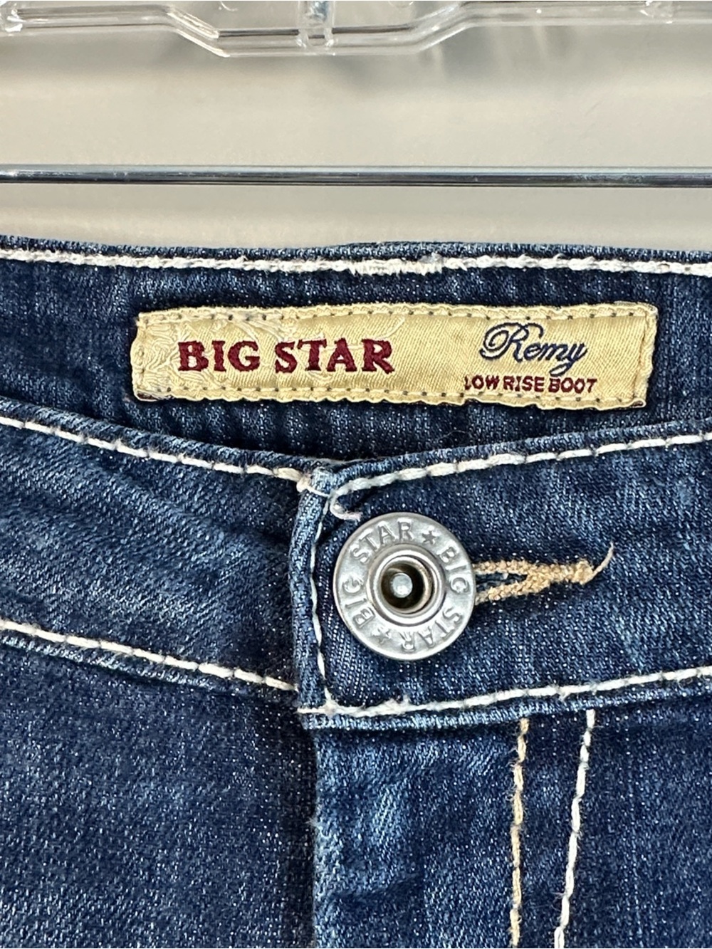 Big Star Remy Low Rise Boot Jeans Size 31R Western Rodeo - Picture 6 of 16